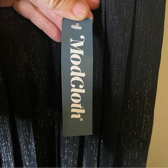 NWT ModClothThe Pleat-est Things Mini Dress Size M Black - Picture 11 of 11